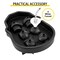 Skull Ice Cube Tray, 6-Grid Skull Ice Ball Maker, Flexible Black Silicone Ice Tray with Lid & Funnel, Skull Ice Cubes in 3 Distinct Patterns for Beverages & Chocolates on Parties & Holidays